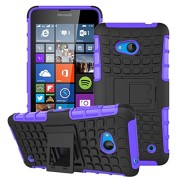 Microsoft-Lumia-640-CaseMama-Mouth-Shockproof-Heavy-Duty-Combo-Hybrid-Rugged-Dual-Layer-Grip-Case-Cover-with-Kickstand-For-Microsoft-Lumia-640-Smart-Phone-2015-Version-Purple-With-6-in-1-Free-Gift-Pac-0-0