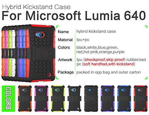 Microsoft-Lumia-640-CaseMama-Mouth-Shockproof-Heavy-Duty-Combo-Hybrid-Rugged-Dual-Layer-Grip-Case-Cover-with-Kickstand-For-Microsoft-Lumia-640-Smart-Phone-2015-Version-Purple-With-6-in-1-Free-Gift-Pac-0-3