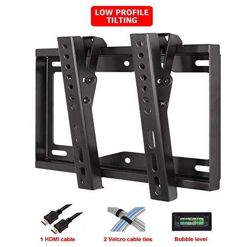 Mounting-Dream-MD2268-S-Tilt-TV-Wall-Mount-Bracket-for-most-of-26-42-Inch-LED-LCD-and-Plasma-TV-with-VESA-from-75X75-to-200x200mm-Loading-Capacity-44-lbs-0-8-Degree-Forward-Tilt-Including-6-ft-HDMI-Ca-0