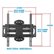 Mounting-Dream-MD2379-TV-Wall-Mount-Bracket-with-Full-Motion-Articulating-Arm-15-Extension-for-most-of-26-55-Inches-LED-LCD-and-Plasma-TVs-up-to-VESA-400x400mm-and-99-lbs-with-Tilt-Swivel-and-Rotation-0-1