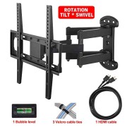 Mounting-Dream-MD2379-TV-Wall-Mount-Bracket-with-Full-Motion-Articulating-Arm-15-Extension-for-most-of-26-55-Inches-LED-LCD-and-Plasma-TVs-up-to-VESA-400x400mm-and-99-lbs-with-Tilt-Swivel-and-Rotation-0