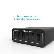 Multiple-USB-Charger-Stalion-Hub-Desktop-6-Port-Portable-Charger-12Amp-5-Volt-60-Watts-Jet-Black24-Month-Warranty-Smart-Technology-Colored-LED-Charging-Power-Indicator-Micro-USB-Cable-UNIVERSAL-FIT-fo-0-0