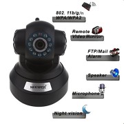 Neewer-Black-P2P-Plug-Play-High-Definition-Wireless-Pan-Tilt-IP-Camera-H264-720P-1-Million-Pixels-Surveillance-Camera-System-Baby-Monitor-Pets-Monitor-Home-Security-Two-Way-Audio-Night-Vision-Built-in-0-2