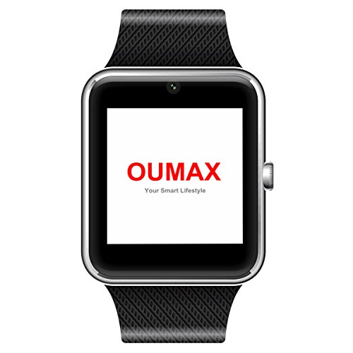 OUMAX-Bluetooth-Smart-Watch-S6-with-IPS-panel-For-Samsung-Galaxy-Note-2Note3-Samsung-Galaxy-S3S4S5-and-iPhone-4S5S5C66-Plus-Color-Black-0-0