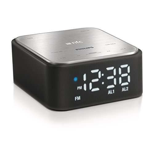 Philips-SB17037-Bluetooth-Speaker-with-Clock-Radio-Black-0-1