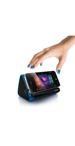 Philips-SBA1710-Prism-Portable-Smartphone-Speaker-Cradle-with-35mm-Auxiliary-Cable-Blue-SBA1710BLU-0-2