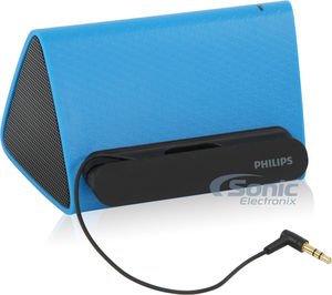 Philips-SBA1710-Prism-Portable-Smartphone-Speaker-Cradle-with-35mm-Auxiliary-Cable-Blue-SBA1710BLU-0