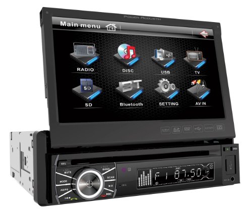 Power-Acoustik-PTID-8920B-In-Dash-DVD-AMFM-Receiver-with-7-Inch-Flip-Out-Touchscreen-Monitor-and-USBSD-Input-0