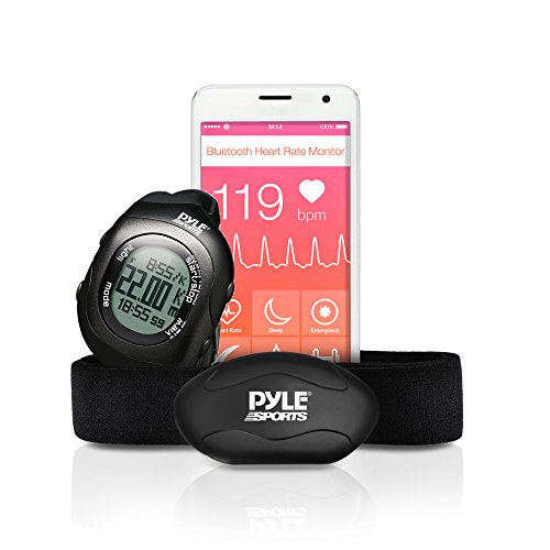 Pyle-Fitness-Smart-Watch-and-Heart-Rate-Monitor-Bluetooth-LE-Heart-Rate-Sensor-Works-with-Polar-ALA-Coach-MotiFit-and-Strava-Goal-Tracking-Apps-For-iPhone-iPhone-6-Android-Phones-Black-0