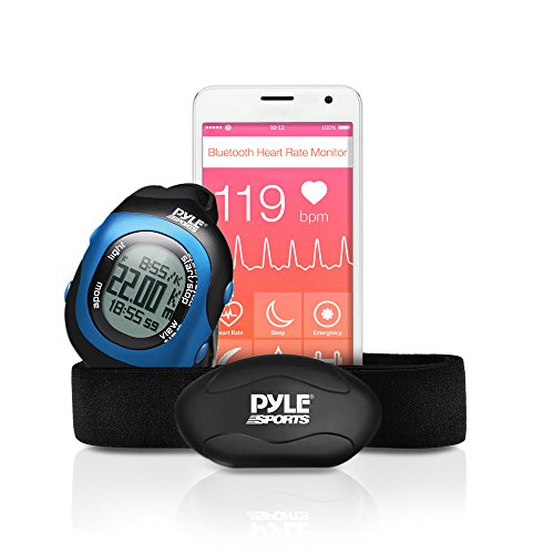 Pyle-Fitness-Smart-Watch-and-Heart-Rate-Monitor-Bluetooth-LE-Heart-Rate-Sensor-Works-with-Polar-ALA-Coach-MotiFit-and-Strava-Goal-Tracking-Apps-For-iPhone-iPhone-6-Android-Phones-Blue-0