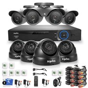 SANNCE-8CH-Full-960H-CCTV-DVR-Super-8-900TVL-42PCS-Leds-110ft-Night-Vision-OutdoorIndoor-Video-Surveillance-Security-Camera-System-QR-Code-Scan-Remote-Access-No-HDD-4-Bullet-4-Dome-cameras-NO-HDD-0-1
