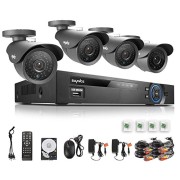 SANNCE-8CH-Full-960H-Video-DVR-1TB-HDD-with-4-900TVL-42pcs-Leds-110ft-Super-Night-Vision-Outdoor-Weatherproof-CCTV-Cameras-Home-Surveillance-System-QR-Code-Scan-Quick-Remote-Access-Full-960H-1TB-HDD-0