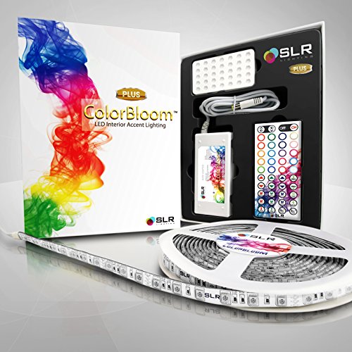 SLR-ColorBloom-LED-Strip-Kit-PRO-Kit-w-Remote-Complete-Plug-Play-Multi-Color-Waterproof-164ft-w-Mikro-SMD-Technology-Lighting-Complete-Kit-164-ft-STARTER-Kit-Plug-Play-0