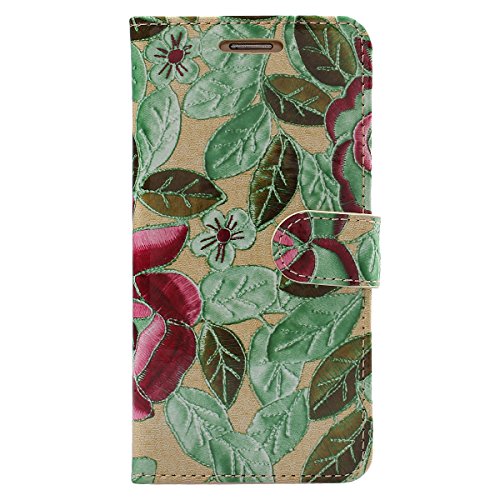 Samsung-S6-CaseSAWAKE-Flower-Pattern-Leather-Wallet-Case-Cover-For-Samsung-GALAXY-S6Green-0-0