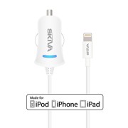 Skiva-AC106-PowerFlow-Lightning-Fire-C-1-Rapid-Car-Charger-with-32-Feet-Integrated-8-Pin-Lightning-Cable-for-iPhone-6-6Plus-5S-5C-iPad-Air2-mini3-and-iPod-White-0