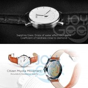 Smart-WatchJoyGeek-Paick-Bluetooth-Watch-Fashion-Wristwatch-2-in-1-Strainless-Steel-CaseSapphire-GlassLeather-Starps-with-Bluetooth-403ATM-WaterproofActivity-TrackerCall-Remind-For-iOS-7-Apple-iPhone–0-1