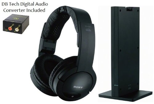 Sony-MDRRF985RK-RF-Wireless-Stereo-Headphones-DB-Tech-Digital-to-Analog-Audio-Converter-For-TVs-with-a-Digital-Optical-Output-0