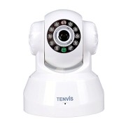 TENVIS-Wireless-IP-PanTilt-Night-Vision-Internet-Surveillance-Camera-Built-in-Microphone-With-Phone-remote-monitoring-supportWhite-0-0
