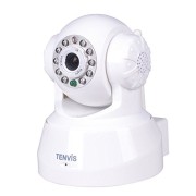 TENVIS-Wireless-IP-PanTilt-Night-Vision-Internet-Surveillance-Camera-Built-in-Microphone-With-Phone-remote-monitoring-supportWhite-0-1