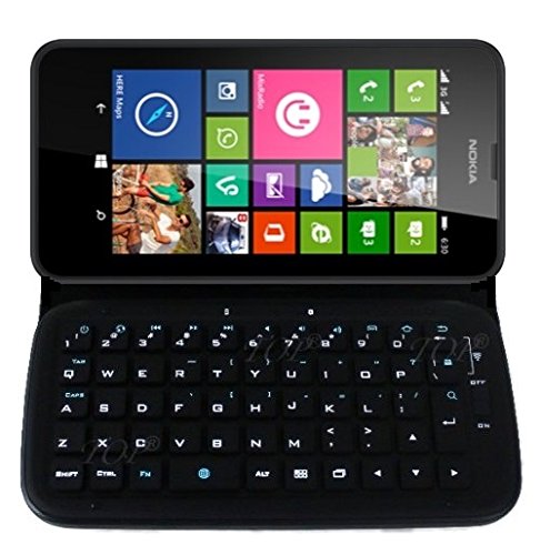 TOP-Shock-Proof-Leather-Case-for-Microsoft-Lumia-640-XL-with-Bluetooth-Keyboard-Wireless-Keyboard-for-Microsoft-Lumia-640-XL-with-Stand-Microsoft-Lumia-640-XL-Portfolio-Stand-Case-Microsoft-Lumia-640–0
