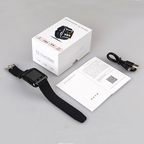 Teslasz-U80-Bluetooth-40-Smart-Wrist-Wrap-Watch-Phone-for-Smartphones-IOS-Android-Apple-iphone-55C5S66-Puls-Black-0-3