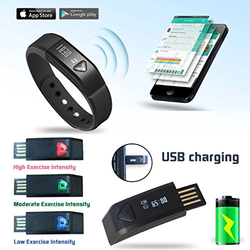 Toprime-Bluetooth-Pedometer-Fitness-Bands-Sleep-Tracker-for-iPhoneiPadAndroid-Smart-Phone-Tracking-DistanceStepsTimeSleepingCaloriesBlack-0-4