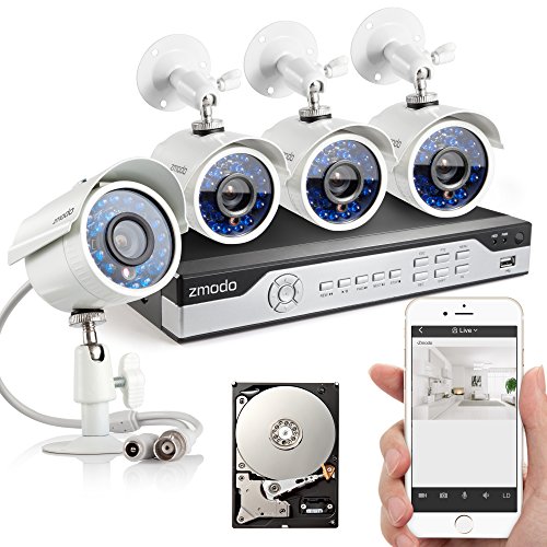 Zmodo-4CH-960H-DVR-700TVL-High-Resolution-Home-Video-Surveillance-Outdoor-Indoor-IR-CUT-Day-Night-Security-Camera-System-w-500GB-Hard-Drive-Scan-QR-Code-to-Easy-Remote-Access-Free-2-Year-Warranty-0