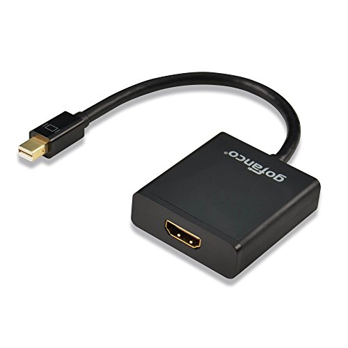 gofanco-Gold-Plated-Mini-DisplayPort-to-HDMI-Active-Converter-for-4K-UltraHD-DisplayMonitor-Thunderbolt-Compatible-Support-Eyefinity-DisplayPort-12-Black-MALE-to-MALE-for-Apple-MacBook-MacBook-Air-Mac-0