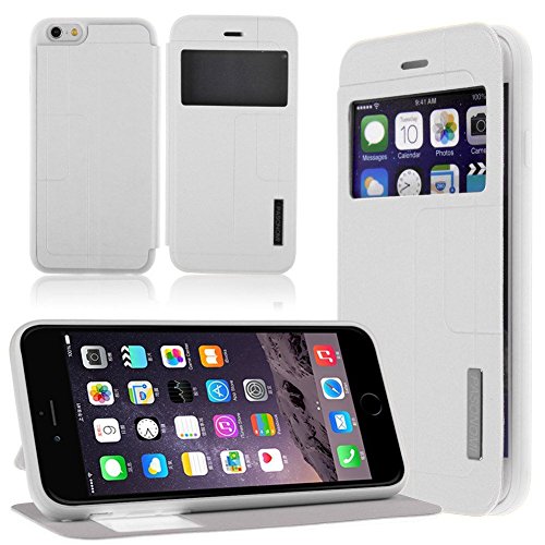 iPhone-6-Plus-Case-Pasonomi-Smart-Window-View-Apple-iPhone-6-Plus-Folio-Wallet-Stand-Leather-Case-Protective-Metal-Texture-Skin-For-Apple-iPhone-6-iPhone-Plus-55-Inch-Smartphone-White-0