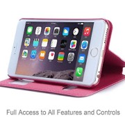 iPhone-6-Plus-Case-VNSO-Classic-Series-Smart-Window-View-Touch-Metal-Front-Flip-Cover-Folio-Case-for-Apple-iPhone-6-iPhone-Plus-55-Inch-Smartphone-Red-0-3