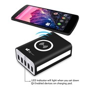EC-Technology-50W-10A-5-Port-Smart-USB-Charger-with-Qi-Enabled-Wireless-Charging-Pad-Family-sized-Desktop-USB-Charger-for-iPhone-iPad-Samsung-Nexus-HTC-LG-Nokia-Motorola-Other-Smartphone-or-Tablets-an-0-1
