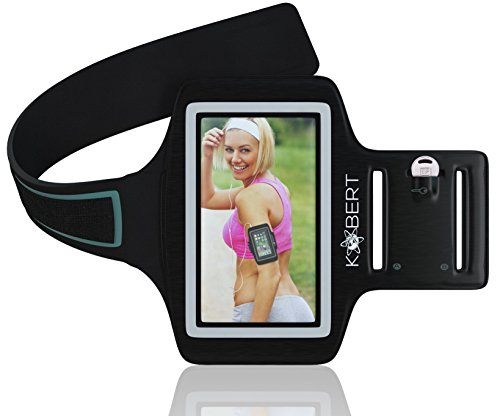 Kobert-Sports-Fitness-Exercise-Armband-for-iPhone-6-5-5s-5c-4s-Samsung-Galaxy-S5-S4-for-running-cycling-yoga-Key-Pocket-Arm-Sizes-95-155-in-0