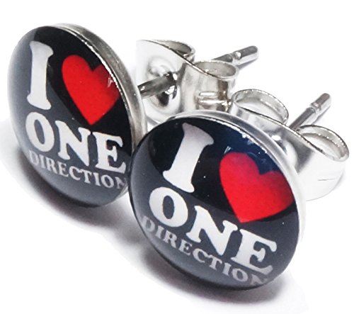 I-Love-Heart-One-Direction-Stainless-Steel-Stud-Earrings-0