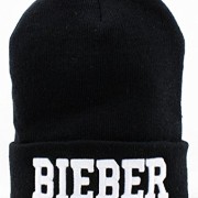 Justin-Bieber-Beanie-Black-with-White-Logo-0