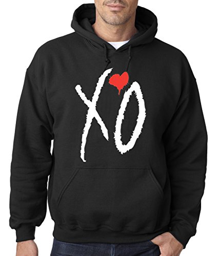 New-Way-189-Pullover-XO-The-WEEKND-Unisex-Hooded-Sweatshirt-Large-Black-0