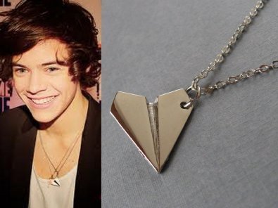 One-Direction-Twin-Pack-Harry-Paper-Plane-and-Infinity-Necklace-Chains-0-2