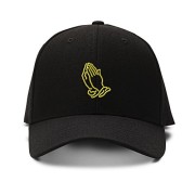 PRAYING-HANDS-GOD-JESUS-Embroidery-Embroidered-Adjustable-Hat-Baseball-Cap-Black-0