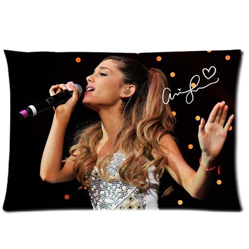 Tt-shop-Soft-Zippered-Pillowcase-Pillow-case-Cover-2030-Inch-Twin-sides-Singing-Ariana-Grande-Yours-Truly-Music-Signature-Pattern-0