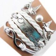 Twinkle-Handmade-Infinity-One-Direction-Kiss-Birds-Charm-Friendship-Gift-Leather-Personalized-Bracelet-0