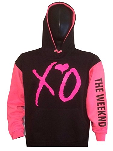 Xo-the-Weeknd-Sweatshirt-Hot-Pink-Design-Hoodie-Hooded-Sweatshirt-S-0