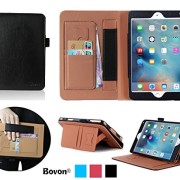 iPad-Pro-Case-Bovon-Folio-Premium-PU-Leather-Stand-Case-Cover-with-Auto-Wake-Sleep-Feature-Elastic-Strap-Card-Slots-Note-Holder-for-Apple-iPad-Pro-2015-Release-Black-0