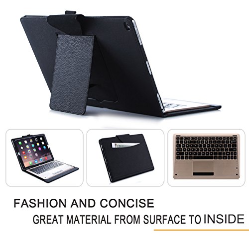 iPad-Pro-Case-FYY-Luxury-Gold-Keyboard-Magnetically-Detachable-Wireless-Bluetooth-Keyboard-Leather-Case-Smart-Cover-with-Note-Holder-for-Apple-iPad-Pro-129-2015-Black-0-5