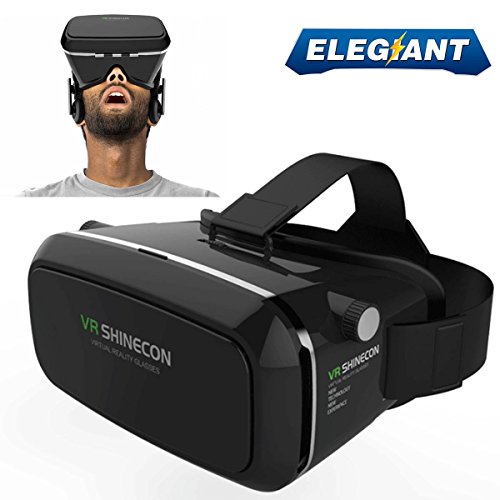 ELEGIANT-360-Viewing-Immersive-Virtual-Reality-3D-VR-Glasses-Google-Cardboard-3D-Video-Games-Glasses-VR-Headset-Compatible-with-35-60-inches-Android-Apple-Smartphones-for-3D-Movies-and-Games-0