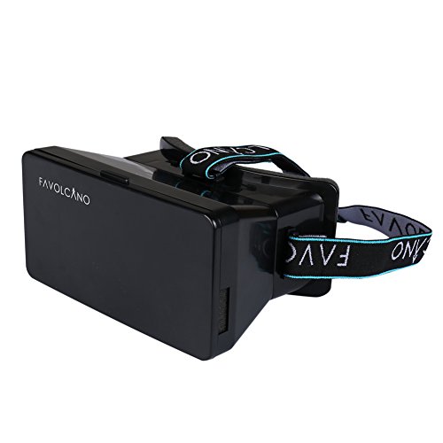FAVOLCANO-Newest-Google-Cardboard-3D-VR-Virtual-Reality-Headset-3D-VR-Glasses-for-3D-Movies-and-Games-Adjustable-Strap-for-35-to-56-inch-iPhoneAndroidWindows-Smartphones-0
