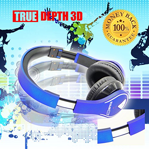 True-Depth-3D-VR-InfernoTM-Ultimate-Experience-Premium-Virtual-Reality-with-Bluetooth-Headphones-and-Bluetooth-Game-Pad-Compatible-with-4-6-Inch-Android-Smartphones-0-3