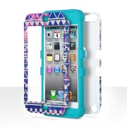ULAK-3-in-1-Shield-Series-Hybrid-Case-for-Apple-iPod-Touch-6-5-ReverieBlue-0-0