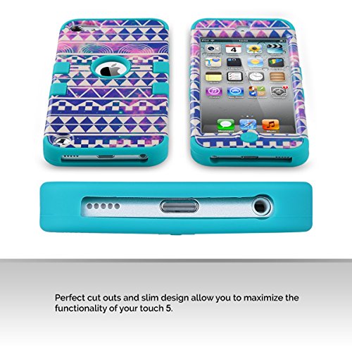 ULAK-3-in-1-Shield-Series-Hybrid-Case-for-Apple-iPod-Touch-6-5-ReverieBlue-0-2