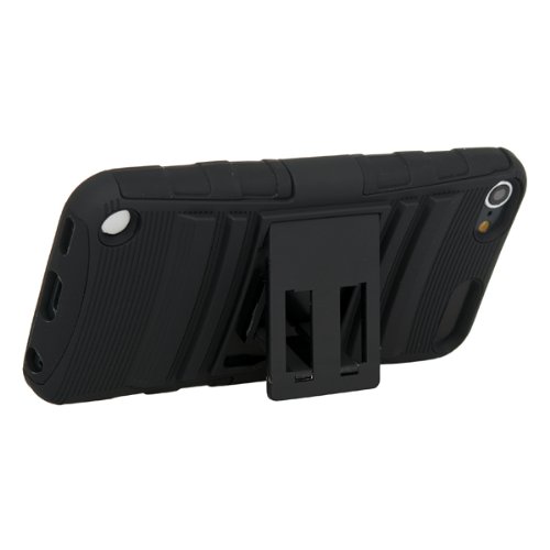 iPod-Touch-iSee-Case-TM-Rugged-Hybrid-Kickstand-Full-Cover-Holster-Case-with-Locking-Belt-Swivel-Clip-Stand-for-2012-New-iPod-Touch-5-5th-Generation-iTouch-5-it5-King-Holster-Black-on-Black-0-6