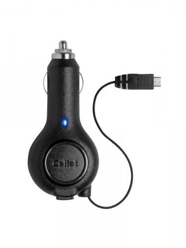 Professional-Retracatble-Garmin-RV-760LMT-Car-Charger-with-One-Touch-rapid-button-system-BLACK-BULK-1A-0